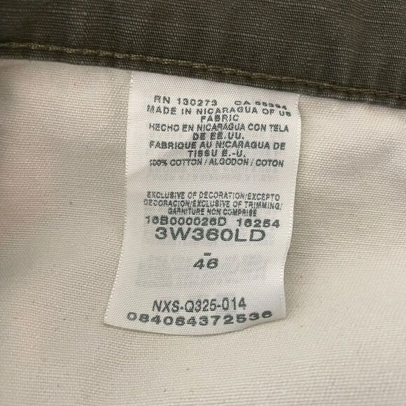 Wrangler Riggs Workwear Shorts Men’s Size 46 Ripstop Green Cargo Carpenter - Picture 9 of 9